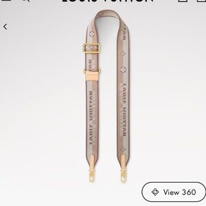 Louis Vuitton Jacquard Speedy Bandouliere 20 Shoulder Strap Beige Brown